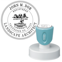 Pre-Inked Tennessee Registered Landscape Architect Xstamper