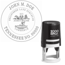 Pre-Inked Tennessee Registered Land Surveyor R-40