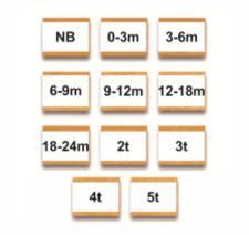 Get the Toddler Size Stamps Full Set with 1/4 inch wood letters for ages NB to 5T. Save 25% on 11 stamps. Order now from CalStamp and personalize your projects!