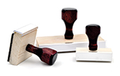 Get your custom 2" x 2" rubber stamp with 8 lines of text! Perfect for business or personal use. Economical and versatile. Order now from CalStamp!