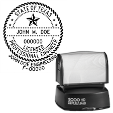 Pre-Inked Texas Licensed Professional Engineer with Firm R-40