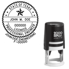 ​Self-Inking Texas Licensed Professional Engineer with Firm R-40