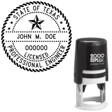 Self-inking Texas Licensed Professional Engineer R-40