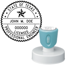 Pre-Inked Texas Licensed Professional Engineer Xstamper