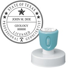 Pre-Inked Texas Licensed Professional Geologist X-Stamper