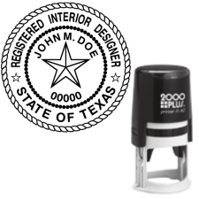 Self-Inking Texas Registered Interior Designer R-40
