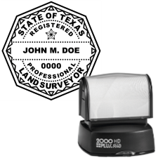 Pre-Inked Texas Professional Land Surveyor R-40
