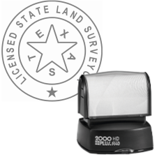 Pre-Inked Texas State Land Surveyor R-40