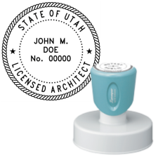 Pre-Inked Utah Licensed Architect X-Stamper