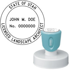 Pre-Inked Utah Licensed Landscape Architect X-Stamper