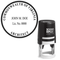 Self-Inking Virginia Architect R-40
