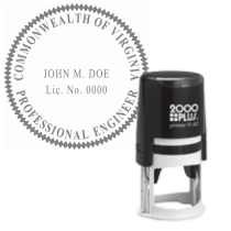 ​Self-Inking Virginia Engineer R-40