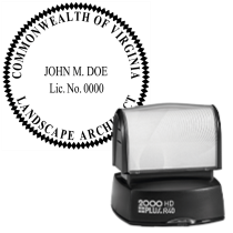 Pre-Inked Virginia Landscape Architect R-40