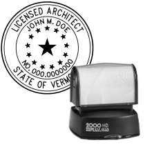 Pre-Inked Vermont Licensed Architect R-40