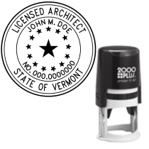 Self-Inking Vermont Licensed Architect R-40