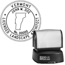 Pre-Inked Vermont Licensed Landscape Architect R-40