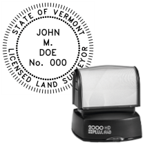 Pre-Inked Vermont Licensed Land Surveyor R-40