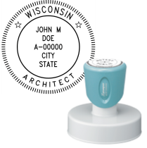 Pre-Inked Wisconsin Architect Xstamper