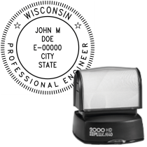 Pre-Inked Wisconsin Professional Engineer R-40