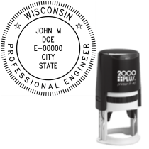 ​Self-Inking Wisconsin Professional Engineer R-40