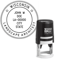 ​Self-Inking Wisconsin Landscape Architect R-40