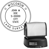 Pre-Inked Wisconsin Land Surveyor R-40