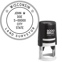​Self-Inking Wisconsin Land Surveyor R-40