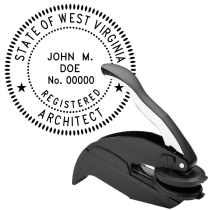 West Virginia Registered Architect Embosser