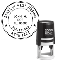 ​Self-Inking West Virginia Registered Architect R-40