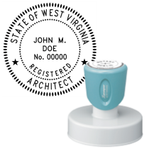 Pre-Inked West Virginia Registered Architect Xstamper
