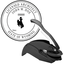Wyoming Licensed Architect Embosser
