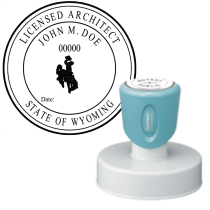Pre-Inked Wyoming Licensed Architect Xstamper