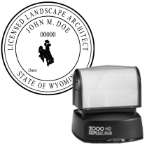 Pre-Inked Wyoming Licensed Landscape Architect R-40