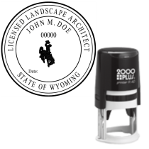 Self-Inking Wyoming Licensed Landscape Architect R-40