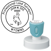 Pre-Inked Wyoming Professional Land Surveyor Xstamper