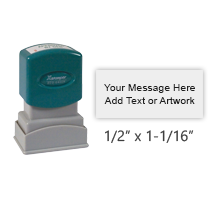 N04 - Pre-Inked<br>Small Message Stamp<br>1/2" x 1-1/16" 
