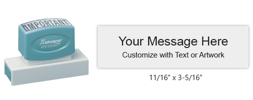 Shop the N26 Pre-Inked Large Phrase Stamp at CalStamp! With an impression size of 11/16" x 3-5/16", it's perfect for your stamping needs. Order now and get fast shipping!