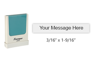 Shop the Xstamper N37 Pre-Inked Stamp at CalStamp! Perfect for precise impressions, 3/16" x 1-9/16". Use Xstamper Refill Ink only. Order now for quality stamping!