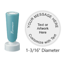 Shop the N47 Pre-Inked Long Handle Round Stamp at CalStamp! Perfect for clear impressions, 1-3/16" diameter. Use Xstamper Refill Ink only. Order now!
