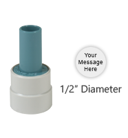Shop the N60 Pre-Inked Round Pencil Cap Stamp at CalStamp! Perfect for precise marking with a 1/2" diameter. Use Xstamper Refill Ink only. Order now!