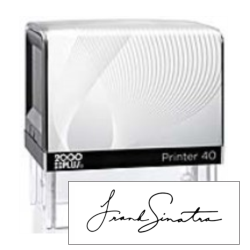 COLOP printer 40 self-inking stamp is lightweight and works great for signature stamps. Fast service and great prices.