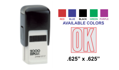 Shop the Colop Printer Q-17 Self-Inking Stamp at CalStamp! Perfect for small imprints with a 5/8" x 5/8" impression size. Order now for fast, reliable stamping!