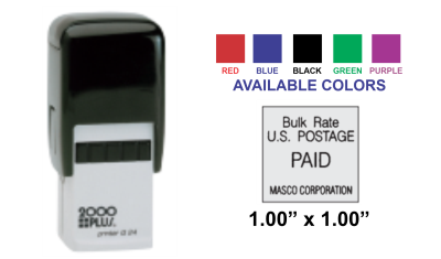 Get the Colop Printer Q-24 Self-Inking Stamp with a 1x1 inch impression. Perfect for your stamping needs. Order now at CalStamp!