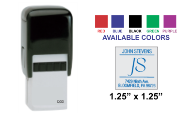 Shop the Colop Printer Q-30 Self-Inking Stamp at CalStamp! Perfect for clear, consistent impressions. Impression size: 1 1/4" x 1 1/4". Order now!