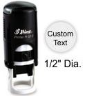R-512 - Shiny R-512 Self-Inking Stamp-1/2 in Dia