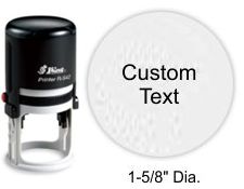 R-542 - Shiny R-542 Self-Inking Stamp-1-5/8 in Dia.