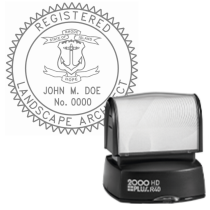 Pre-Inked Rhode Island Registered Landscape Architect R-40