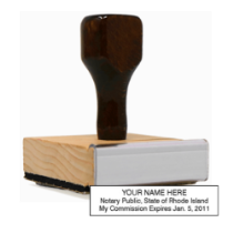 Get your customized RI Notary Rubber Stamp from CalStamp. High-quality, rectangular notary stamp personalized with your info. Order now for professional notary needs!