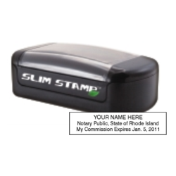 RI-SLIM - RI Notary
Slim Pre-Inked Stamp