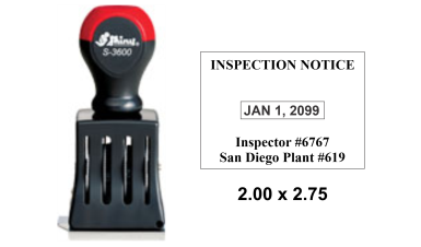Shop the Shiny-3600-5 Die Plate Dater at CalStamp! Perfect for precise dating, this 2" x 2-3/4" dater ensures accuracy. Order now for reliable stamping solutions!